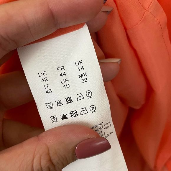 BOSS by Hugo Boss | Coral Pink Shift Dress w/ Belt - Picture 5 of 6